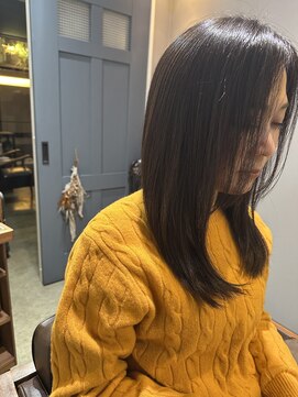 ワ ヘアー(wa-hair) 髪質改善/内巻きシャギーレイヤーロング/韓国ワンホンヘア