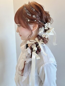 チャオ バイ ミチ(Chao by MICHI) 【ChaoMICHI yu-ka】編みおろしヘア　ローポニー　ヘアセット