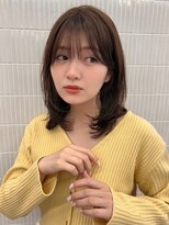 ポーチバイハニー オモテサンドウ(PORCH by HONEY omotesando) イメチェンレイヤー小顔ワイドバングマロンベージュ髪質改善1
