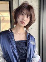 ノラジャーニー(NORA Journey)&nbsp;【諒】ボブウルフボブレイヤーボブ姫レイヤーベージュカラー前髪