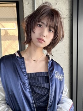 ノラジャーニー(NORA Journey) 【諒】ボブウルフボブレイヤーボブ姫レイヤーベージュカラー前髪