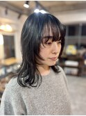 【Neal 新宿/西新宿】ミディアムウルフStyle 〈SAKU〉
