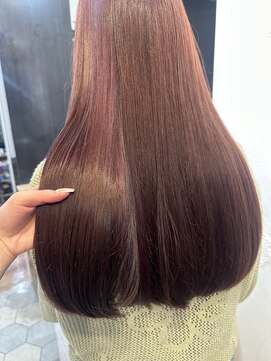 アリスバイアフロート 自由が丘(ALICe by AFLOAT) 透明感カラー/ピンクブラウンブリーチなし◎【自由が丘】