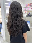 ロングパーマ◯