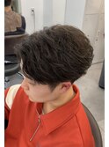 フェザーショートパーマ＊センターパート　武蔵小杉