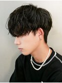 シャドウパーマメンズカットスパイラルパーマツイスパ波巻き