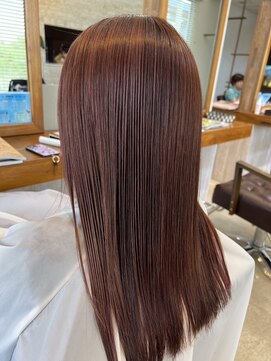 ラ メール ヘア デザイン(La mer HAIR DESIGN) 大人シアーベージュミニウルフボブミディアムレイヤー