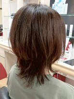 ヘアークリアー 春日部 おしゃれな大人のくびれレイヤースタイル ミディアムレイヤー