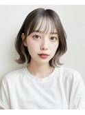 似合わせカット/小顔/ダークアッシュ/ミディアムレイヤーカット