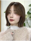 自然にまとまるボブ