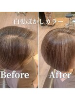 アットティー 金沢八景(at tee...)&nbsp;丸みショート/白髪ぼかしハイライト/40代/50代/60代/金沢八景