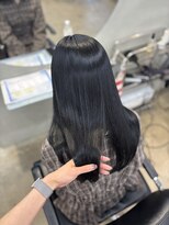 リラクオーレ 三宮 元町(LIRA CUORE)&nbsp;艶ブラック×髪質改善縮毛矯正