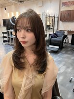 ロゴライフアットガーデン(logo life at garden)&nbsp;顔周りレイヤー×オリーブベージュ