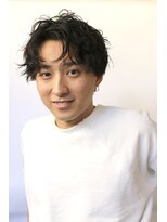 ナループロアオハナ(Nalu pu loa ohana) マッシュパーマ アップバングスタイル