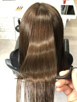 ジーナ 博多(Zina)&nbsp;【Zina】かきあげ/Aラインボブ/マロンベージュ/20代30代40代