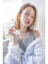 クラン(clan)&nbsp;小顔ウルフ＃マロンベージュAラインボブ