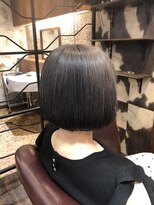 ヘアー クリエイト カルバリ(HAIR CREATE Calbari)&nbsp;ワンレンボブ×グレージュ