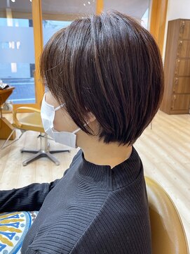 モリオ フロム ロンドン 成増店 【morio成増/児玉】丸みショートボブ ラベンダーアッシュ