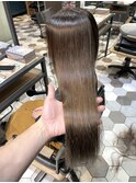 綺麗が続く美髪ストレート♪/グレージュ/イルミナ/髪質改善