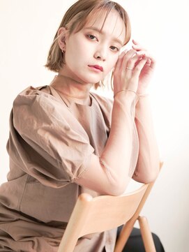 ジュール 大分(Joule) セクションカラー/ペールベージュ/透明感ボブ[大分駅]