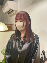 ニッカ(nicca)&nbsp;10代20代暗髪黒髪×ピンクフェイスフレーミング