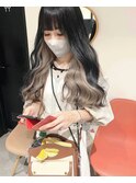 グレージュ/インナーカラー/エクステ