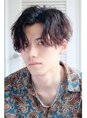 MEN'SHAIRアッシュブラックカルマパーマ