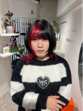 アドネ プライム(adne prime) レッド×デザインカラー【ウルフ/栄/矢場町/ペールトーン】