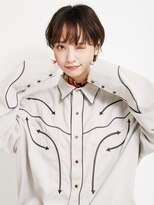 オンク 新宿(onk)&nbsp;黒髪/グレーベージュ/レイヤーロング/前髪パーマ[新宿駅]