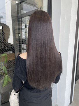 ナンバー(number+) 20代30代大人可愛い艶髪ロングダークブラウン