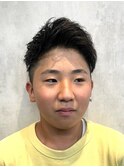 学生 2ブロックカット ショート