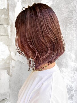 イチゴイチ(151e) 【151e_戸塚】*バレイヤージュ＋マロンベージュ+白髪ぼかし*