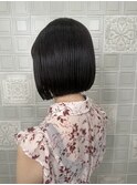 切りっぱなしボブ