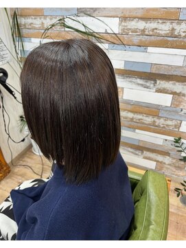 ハウオリ ヘアーワークス(Hauoli hair works) ウルティアカラー×インディゴネイビーカラー