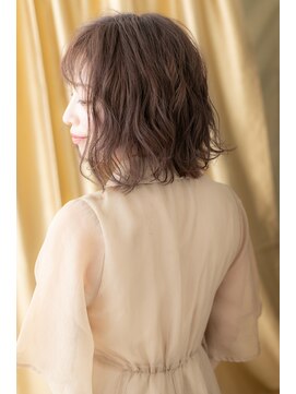 カバーヘア イヴ 戸頭店(COVER HAIR EVE) くすみベージュアッシュ外ハネくびれミディアムY戸頭30代40代
