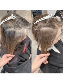 パーチェ(Pace)の写真/【白髪に悩む方を美しく彩る】従来の白髪染めでは叶わない明るさ色味を叶えあなたのなりたいを導きます◎
