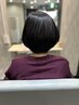 カット＋髪質改善ストレート＋白髪染め＋髪質改善トリートメント＋スパ