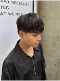 緩めシャドウパーマ メンズ韓国ヘア メンズカット原宿 表参道