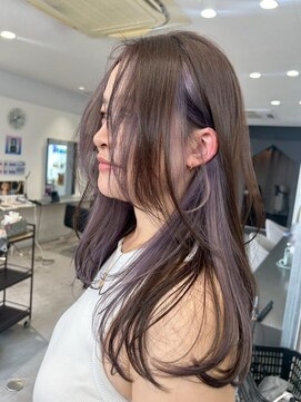 キング(K!ng) 縮毛矯正髪質改善ハイライトレイヤーカット楠葉美容室エクステ