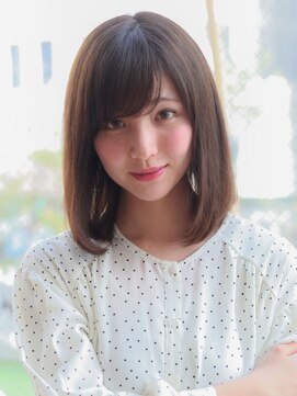 ヴィヴィ(VIVIE) 小顔大人可愛い内巻きストレートワンカールロブ髪質改善艶髪美髪