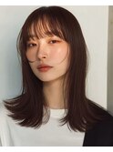 顔周り/レイヤーカット/ブリーチなし/韓国レイヤー/前髪カット