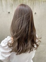 ロンドリゼル 札幌(Lond RiseL)&nbsp;ミディアムレイヤーカット/マロンベージュ/顔周り/前髪/札幌