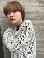 トリッカ 銀座(tricca)&nbsp;マッシュパーマ/マッシュショート/ベージュカラー/前髪