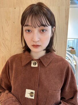 ボブ/ロブ/レイヤー/ベージュカラー/前髪カット