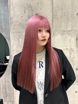 ワンズオゼ 渋谷(ONE's oze) ハイトーン/ダブルカラー/大人ガーリー/ダークアッシュ/似合わせ