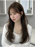 ナチュラルレイヤー ワンカール 流し前髪 『桔川恒』