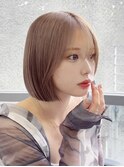 Yハッシュカットボブ/顔周りレイヤーボブ/韓国ボブレイヤー