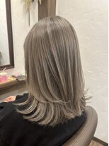 アミリー ひたち野うしく店(Amily)&nbsp;ハイライトバレイヤージュダブルカラーケアブリーチ20代30代