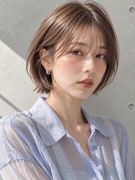 ノア 三宮店(NOA) 【NOA】韓国ショートボブ×顔まわりレイヤー×シースルーバング