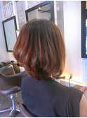 シュッとした前下がりのボブ